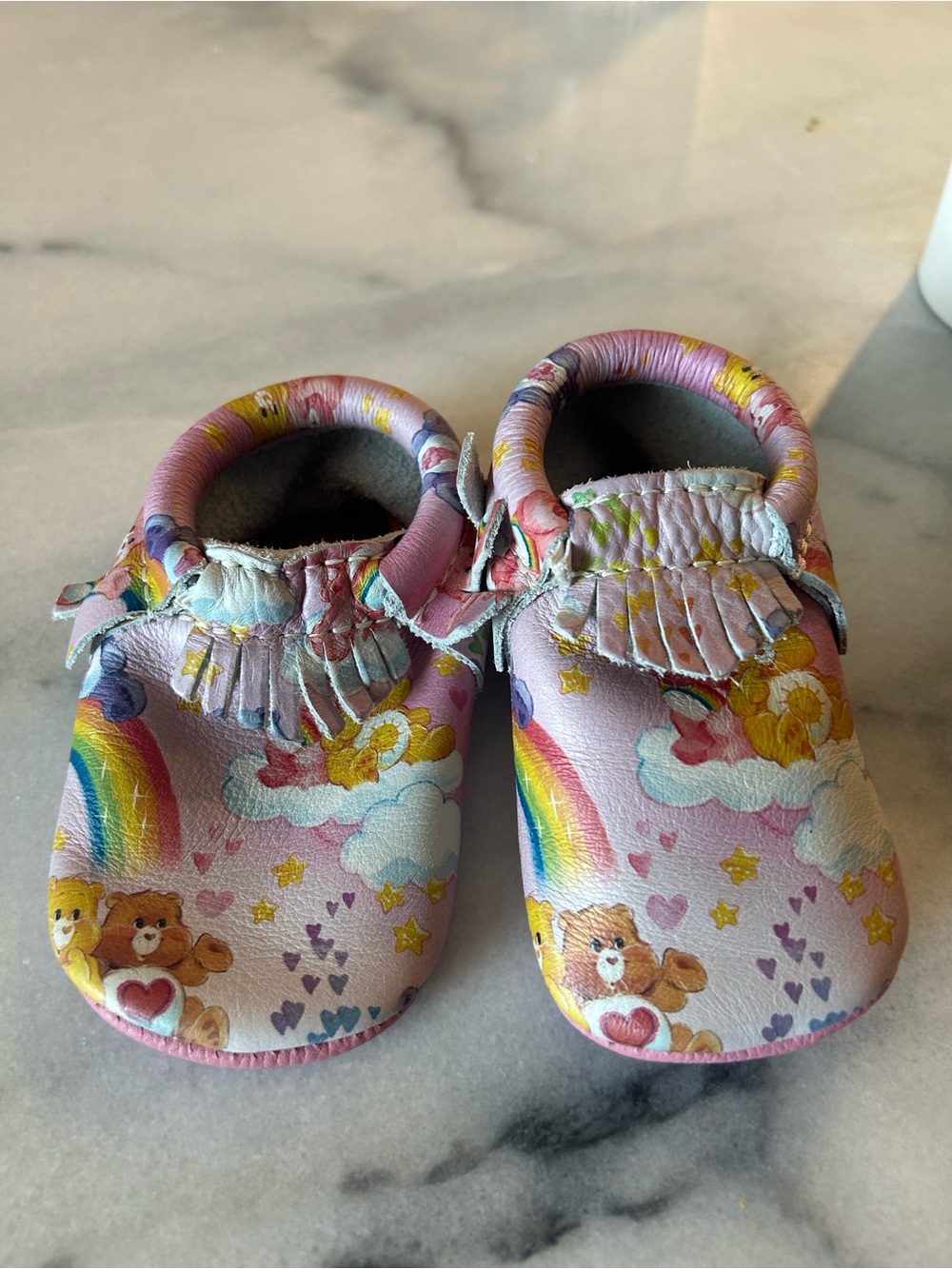 Freshly Picked Pink Care Bears Moccasins